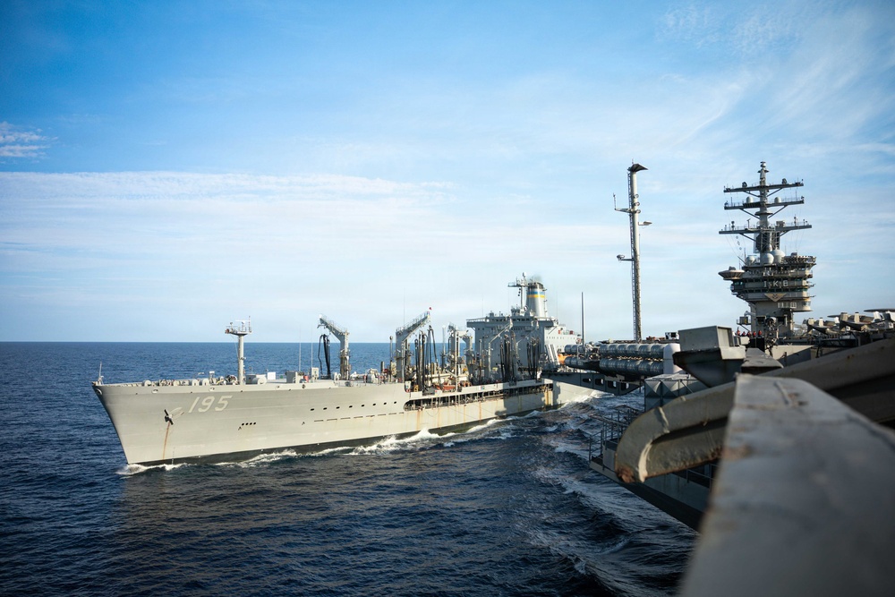 IKE conducts replenishment-at sea evolution