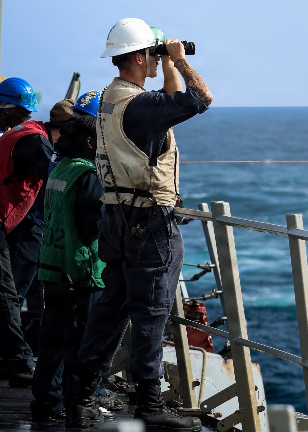 Replenishment-at-Sea Aboard USS Mason (DDG 87)