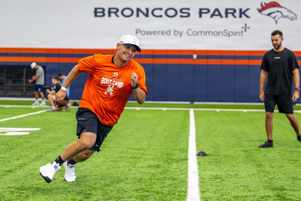 Guardians, Airmen take the field at Denver Broncos Salute to Service Boot Camp