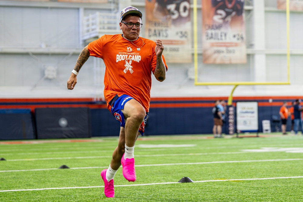Guardians, Airmen take the field at Denver Broncos Salute to Service Boot Camp