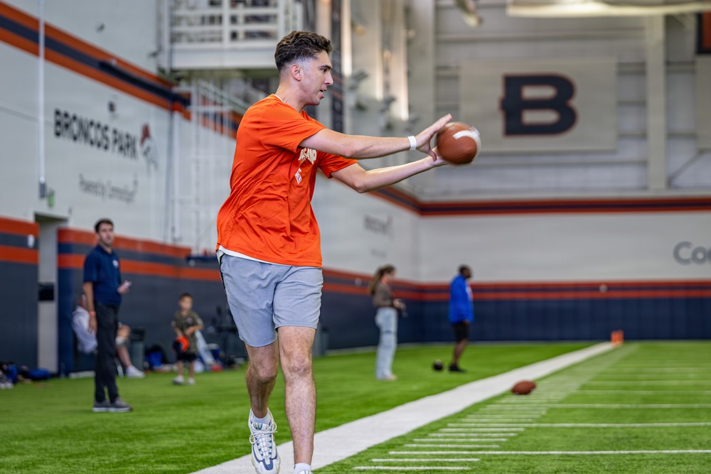 Guardians, Airmen take the field at Denver Broncos Salute to Service Boot Camp