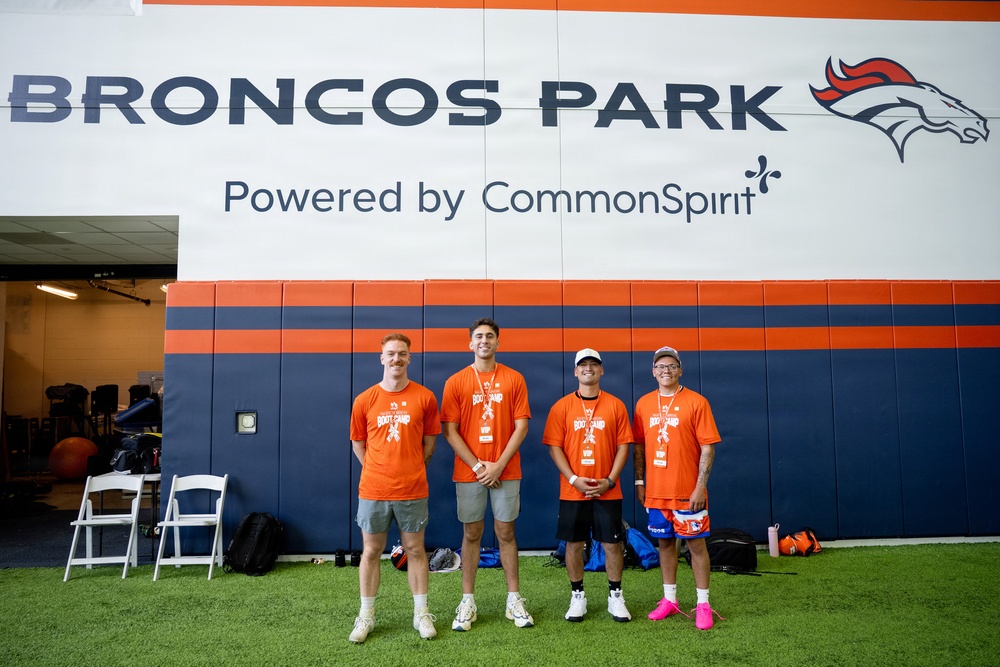 Guardians, Airmen take the field at Denver Broncos Salute to Service Boot Camp