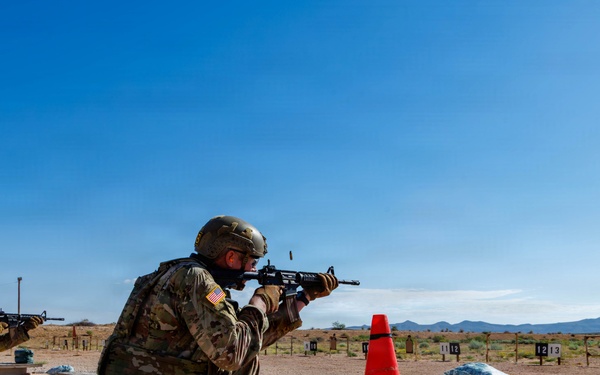 Task Force Stallion operates Three‑Gun Shoot lane during Pershing Cup Competition