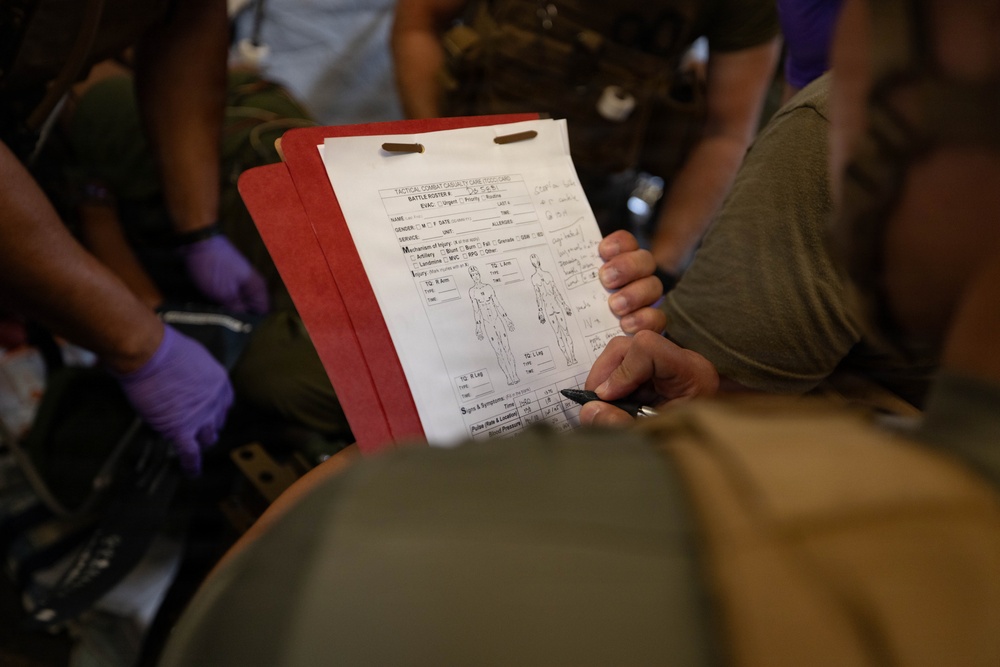 1st MLG Sailors participate in Role 2 exercise