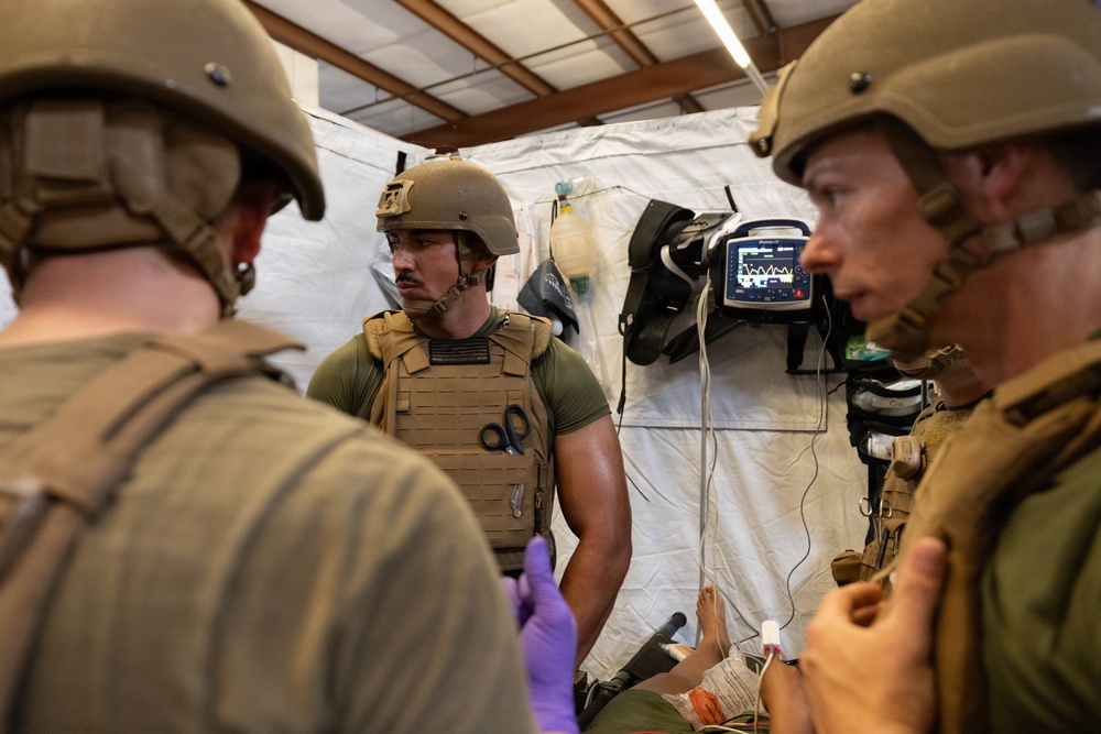 1st MLG Sailors participate in Role 2 exercise