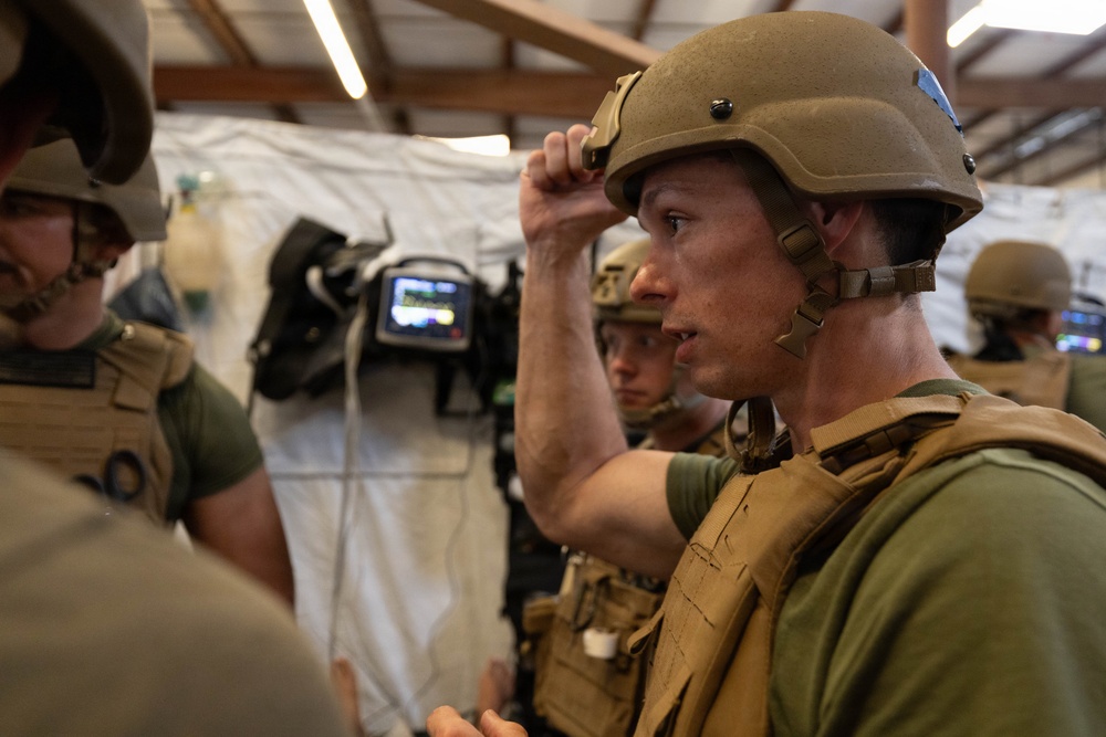 1st MLG Sailors participate in Role 2 exercise