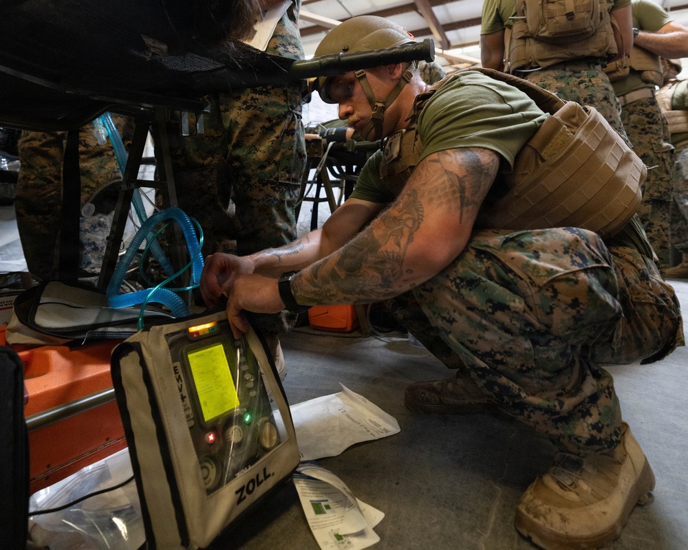 1st MLG Sailors participate in Role 2 exercise