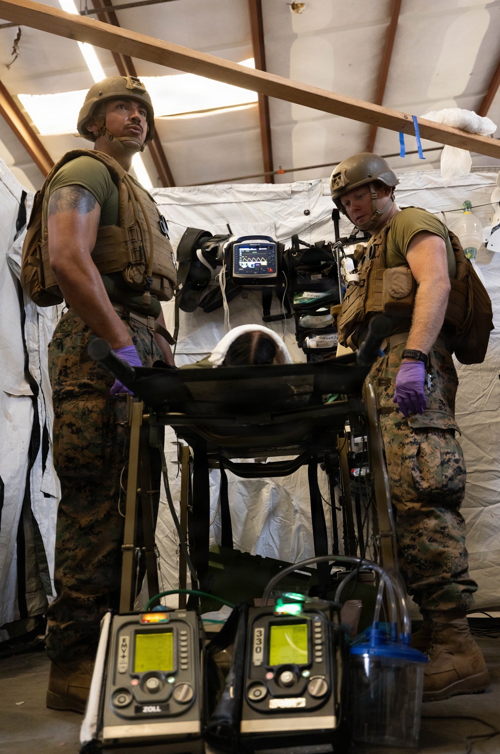 1st MLG Sailors participate in Role 2 exercise