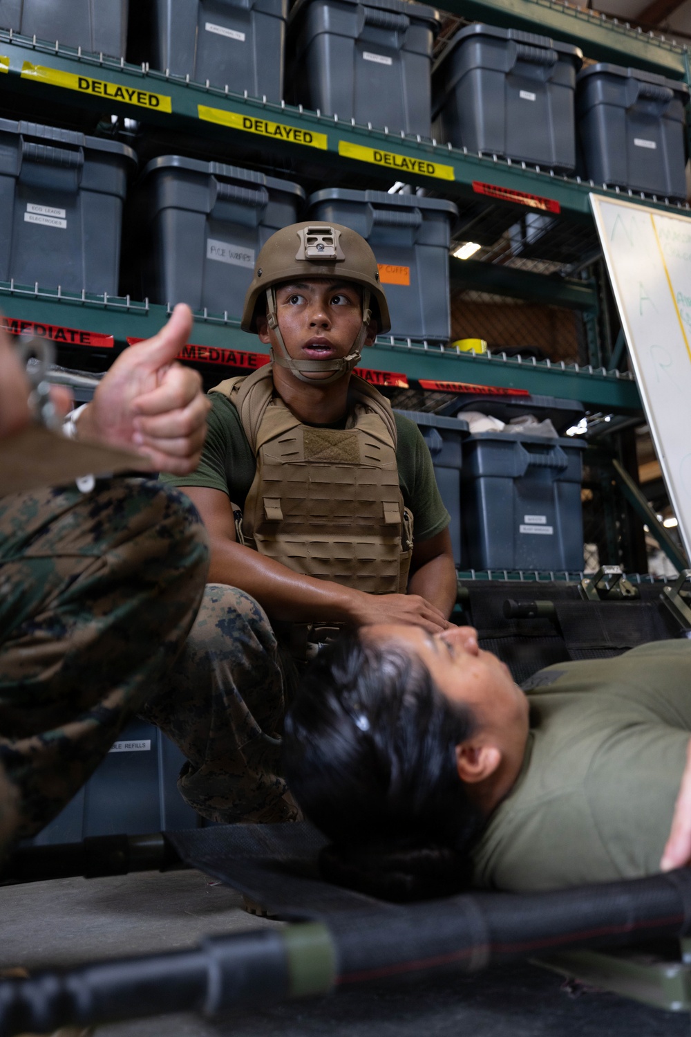 1st MLG Sailors participate in Role 2 exercise