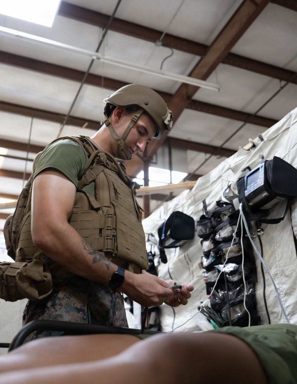 1st MLG Sailors participate in Role 2 exercise
