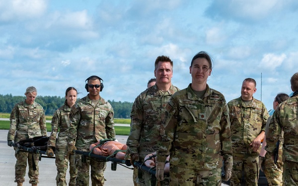 Aeromedical evacuation training during Patriot 26