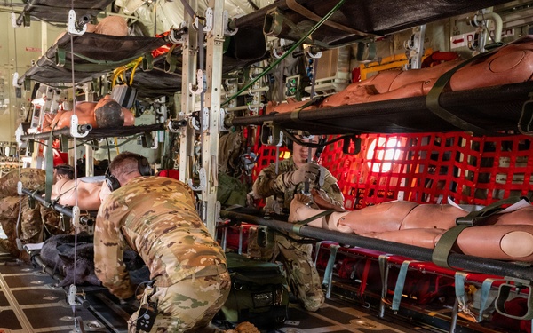 Georgia Air National Guard C-130J Super Hercules crew supports aeromedical evacuation training during Patriot 26