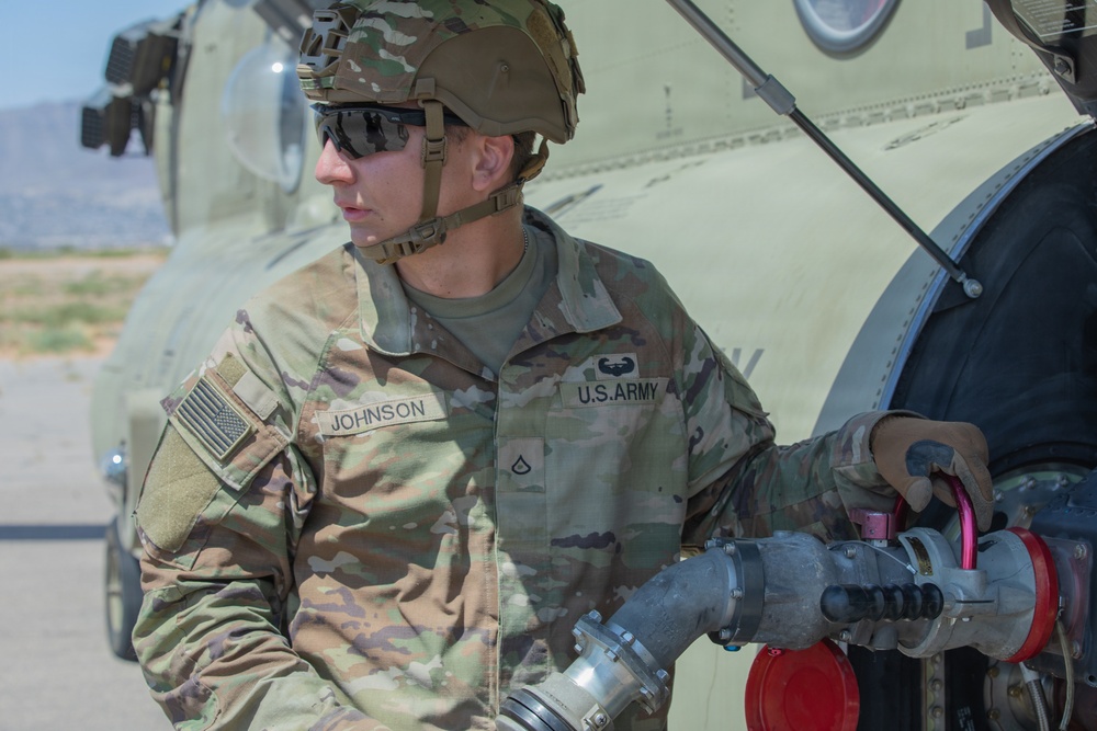 JTF-SB Soldiers conduct forward arming and refueling point training at Fort Bliss