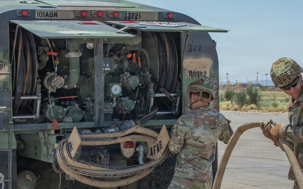 JTF-SB Soldiers conduct forward arming and refueling point training at Fort Bliss