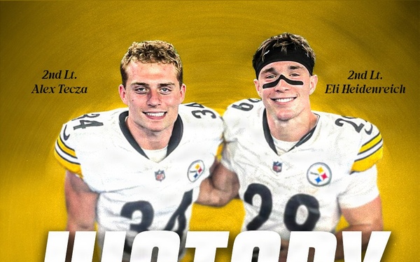 Naval Academy Alumni Heidenreich and Tecza Make History in NFL Preseason Game with the Pittsburg Steelers