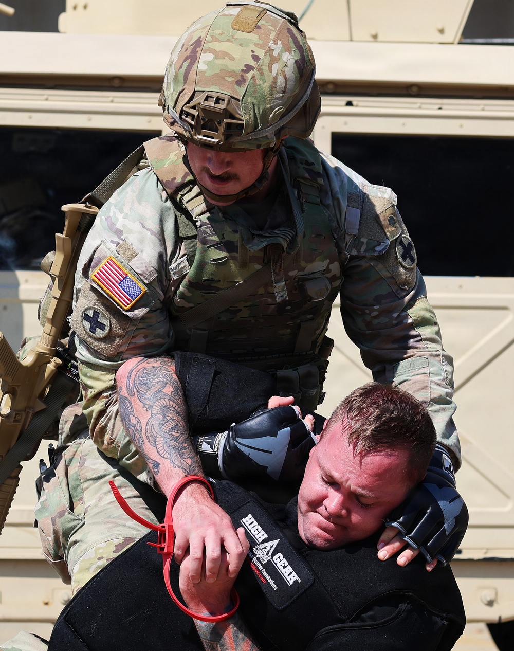 Vehicle Extraction Event Offers Realistic Training during Illinois Army National Guard TAG Combatives Competition