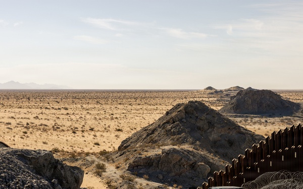 JTF-SB Soldiers and Border Patrol agents conduct joint patrol