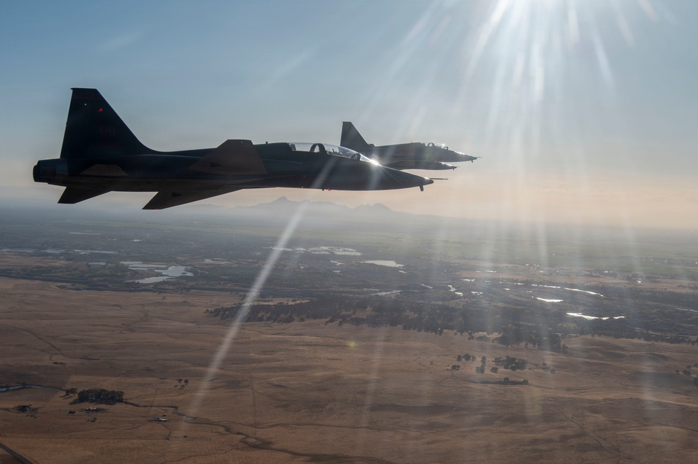 T-38 Flyover Over California Airspace