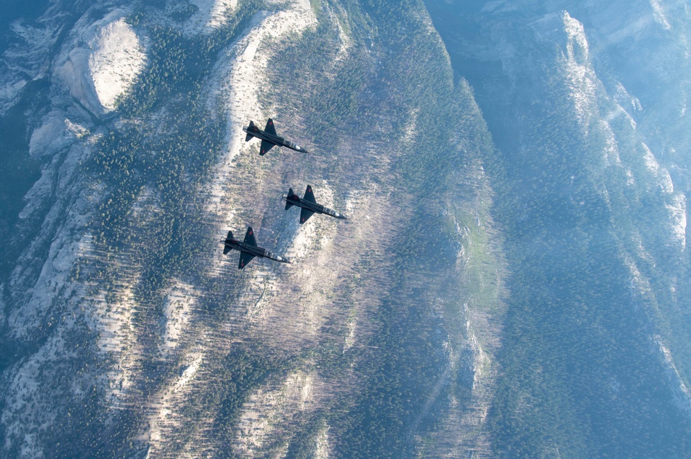 T-38 Flyover Over California Airspace