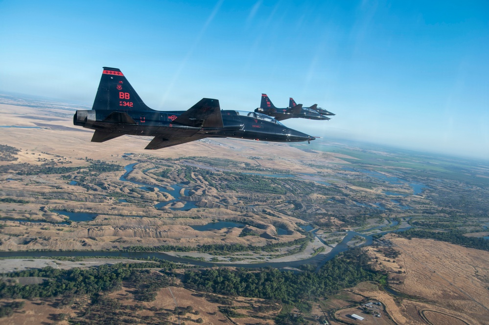 T-38 Flyover Over California Airspace