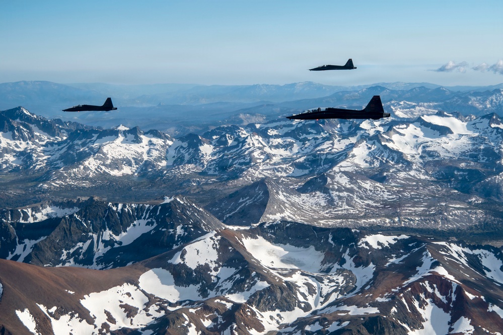 T-38 Flyover Over California Airspace