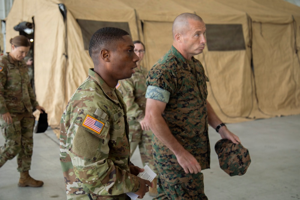 U.S. Pacific Command Visit: 593rd CSC &amp; 62nd Medical Brigade Demonstrate Emergency Resupply &amp; Role II Capabilities