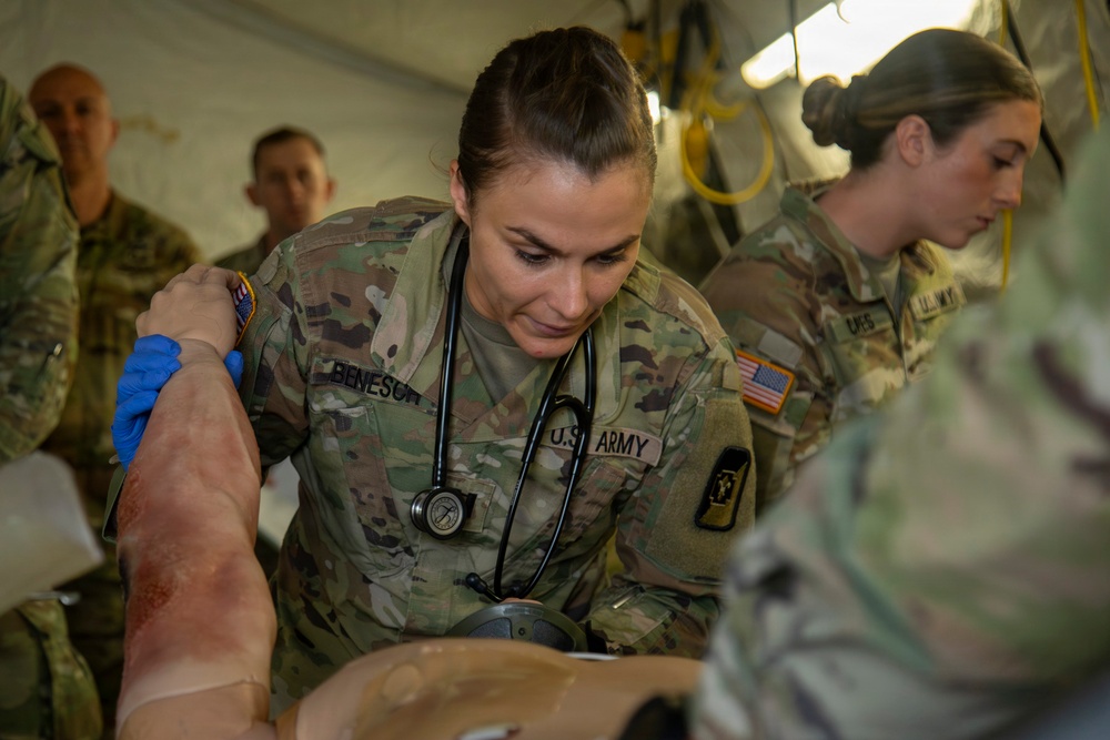 U.S. Pacific Command Visit: 593rd CSC &amp; 62nd Medical Brigade Demonstrate Emergency Resupply &amp; Role II Capabilities