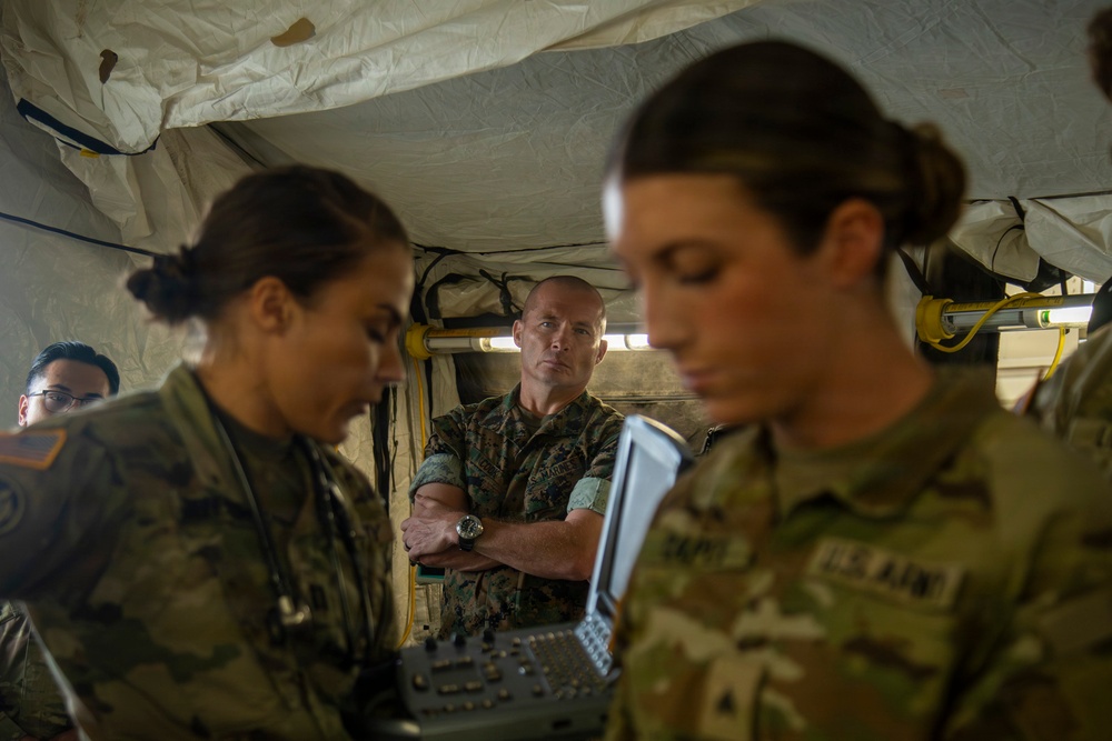 U.S. Pacific Command Visit: 593rd CSC &amp; 62nd Medical Brigade Demonstrate Emergency Resupply &amp; Role II Capabilities