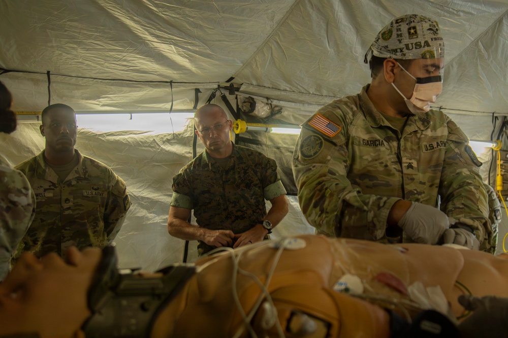 U.S. Pacific Command Visit: 593rd CSC &amp; 62nd Medical Brigade Demonstrate Emergency Resupply &amp; Role II Capabilities