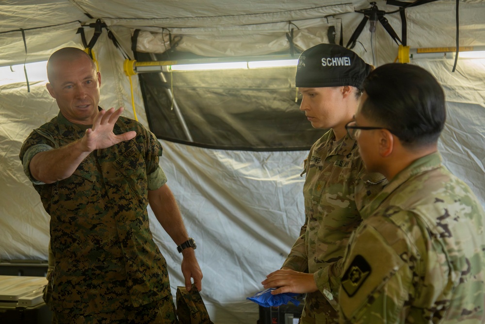 U.S. Pacific Command Visit: 593rd CSC &amp; 62nd Medical Brigade Demonstrate Emergency Resupply &amp; Role II Capabilities