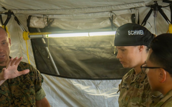 U.S. Pacific Command Visit: 593rd CSC &amp; 62nd Medical Brigade Demonstrate Emergency Resupply &amp; Role II Capabilities