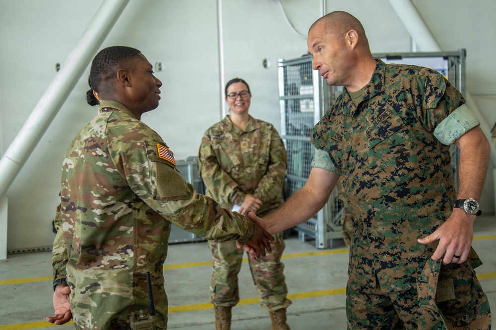 U.S. Pacific Command Visit: 593rd CSC &amp; 62nd Medical Brigade Demonstrate Emergency Resupply &amp; Role II Capabilities