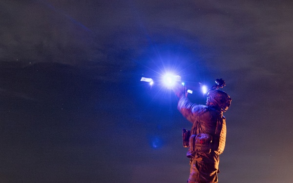 JTF-SB Soldiers and Border Patrol agents conduct night patrol operations