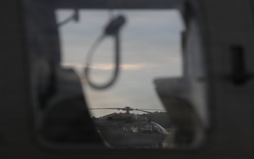 Kentucky Guard Lakotas line the tarmac for Patriot 26 exercise