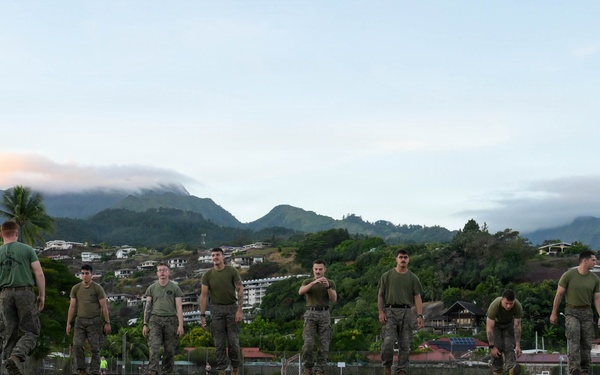 MRF-D Marines conduct exercise circuits, tactical casualty combat care