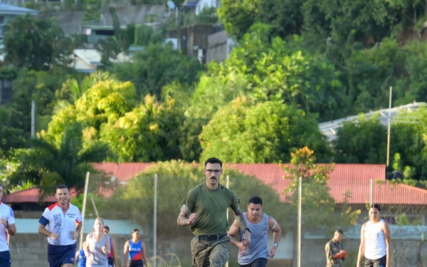 MRF-D Marines conduct exercise circuits, tactical casualty combat care