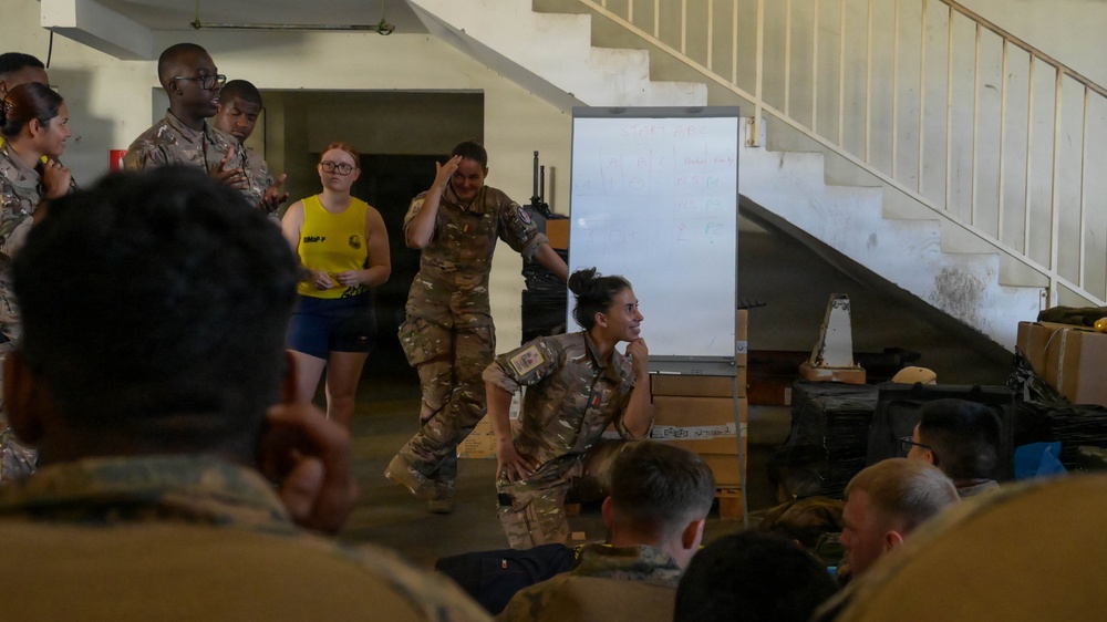 MRF-D Marines conduct exercise circuits, tactical casualty combat care