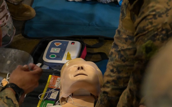 MRF-D Marines conduct exercise circuits, tactical casualty combat care