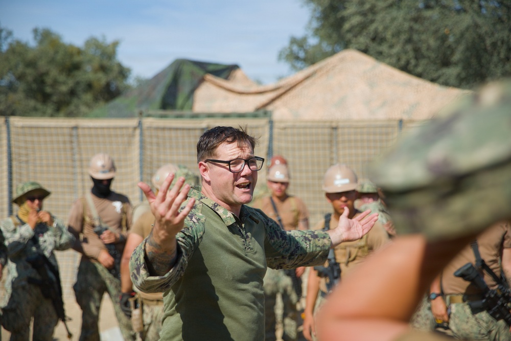 NMCB 4 Seabees Recieve Litter Bearer Training, FTX 2026