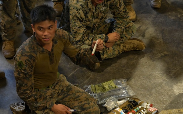 MRF-D Marines conduct exercise circuits, tactical casualty combat care