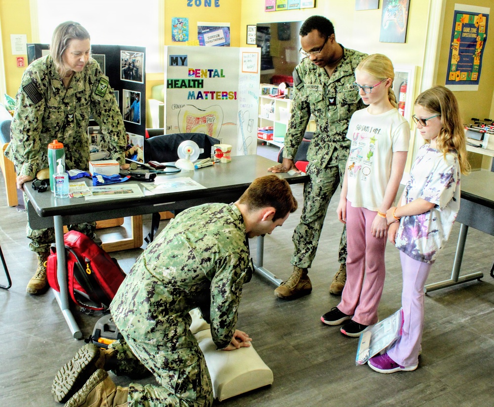 Navy Corpsmen Support Homeschool Share Fair with Interactive Hands-On Learning