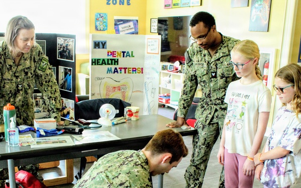 Navy Corpsmen Support Homeschool Share Fair with Interactive Hands-On Learning