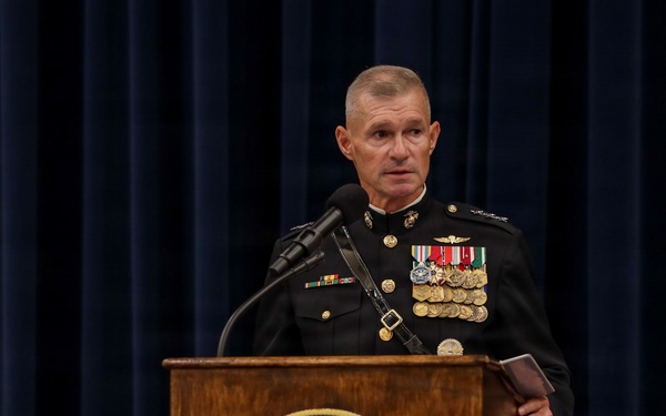 MBW Evening Parade honors His Excellency Greg Moriarty