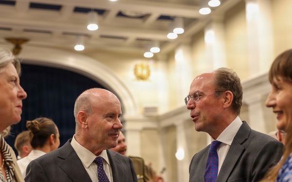 MBW Evening Parade honors His Excellency Greg Moriarty
