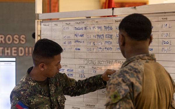 U.S. Marines conduct Maritime Fires and Effects training with Philippine Marines