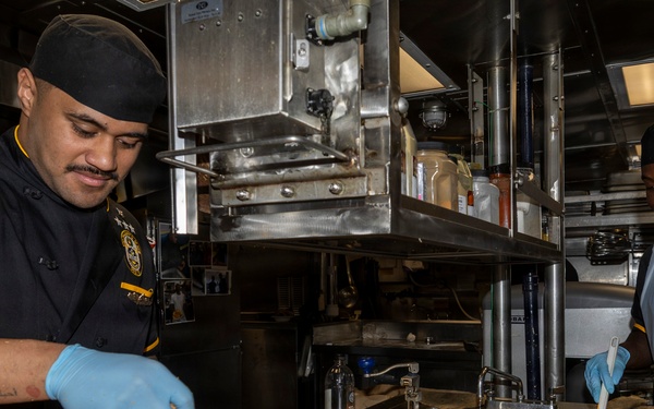 Meal Preparation Aboard USS Delbert D. Black