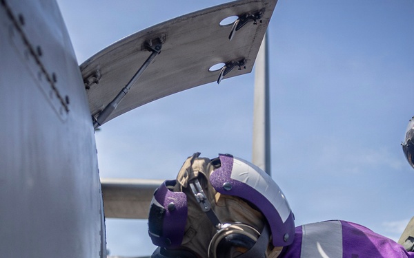 U.S. Navy Sailor Refuels MV-22B Osprey