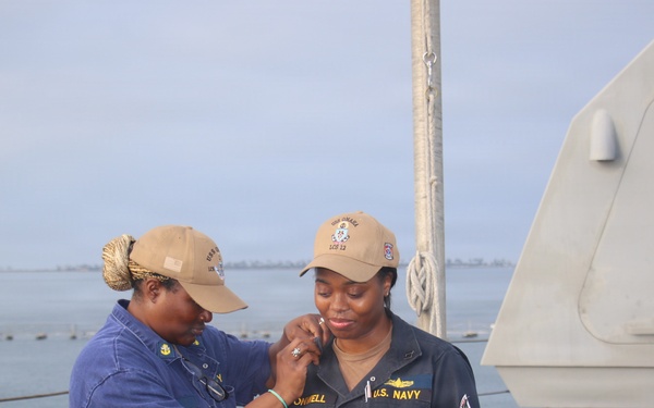 LT Bonwell Officer Promotion Ceremony held onboard USS Omaha (LCS 12) [Image 3 of 3]