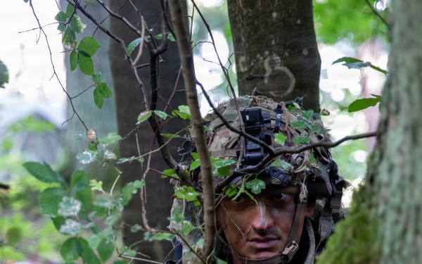 Soldier Provides Security at Saber Junction 26
