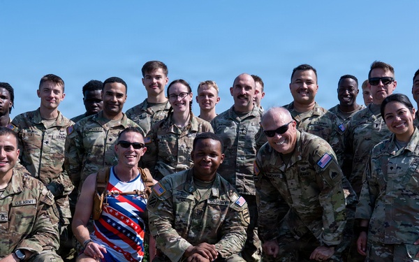 DC National Guard Commanding General joins JTF-DC Guardsmen in ruckmarch
